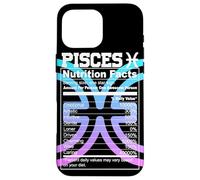 Carcasa para iPhone 16 Pro MAX Piscis Información Nutricional Signo del Zodíaco Astrología Azul Púrpura