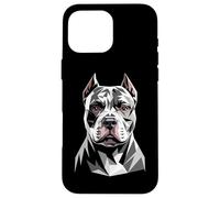 Carcasa para iPhone 16 Pro MAX Pitbull Bulldog Pittie Perro American Pit Bull Terrier