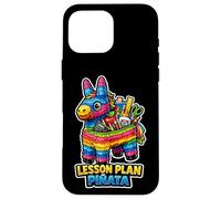 Carcasa para iPhone 16 Pro MAX Plan de lección, piñata, diseño Divertido para el Aula