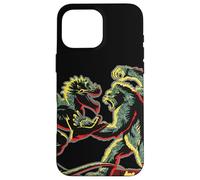 Carcasa para iPhone 16 Pro MAX Plantilla King Kong Skull Island Vs Gaw MonsterVerse Mash Geek