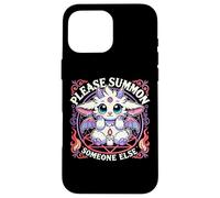 Carcasa para iPhone 16 Pro MAX Please Summon Someone Else Funny Baphomet