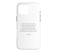 Carcasa para iPhone 16 Pro MAX Poema Safo - Un Himno a Venus - Poesía Letra Griega Antigua