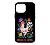 Carcasa para iPhone 16 Pro MAX Pollos de Patio Trasero Hygge Arte Popular Gallo