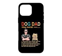 Carcasa para iPhone 16 Pro MAX Pomeranian Dog Dad Definition For Daddy Funny Fathers Day