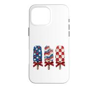 Carcasa para iPhone 16 Pro MAX Popsicle Patriotic Stars Stripes USA