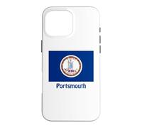 Carcasa para iPhone 16 Pro MAX Portsmouth Virginia USA Flag Souvenir