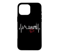 Carcasa para iPhone 16 Pro MAX Praga Skyline Latido del Corazón República Checa Amo Praha