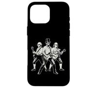 Carcasa para iPhone 16 Pro MAX Presidentes Tocando la Guitarra Funny Rock Band 4 de Julio Vintage