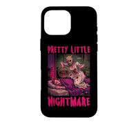 Carcasa para iPhone 16 Pro MAX Pretty Little Nightmare Humor Oscuro Pulp Horror Mujeres Adultas