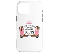 Carcasa para iPhone 16 Pro MAX Princesa Cowgirl Botas Western Country Rodeo Girl