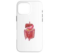 Carcasa para iPhone 16 Pro MAX Profesor Divertido de la biología anatómica de la anatomía del Sistema digestivo