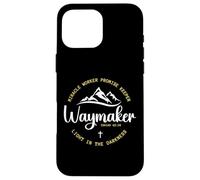 Carcasa para iPhone 16 Pro MAX Promise Keeper Miracle Worker Waymaker Christian Mom Dad