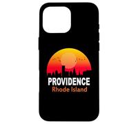 Carcasa para iPhone 16 Pro MAX Providence Rhode Island Vintage Retro Sunset City State USA