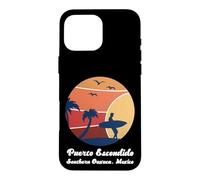 Carcasa para iPhone 16 Pro MAX Puerto Escondido Southern Oaxaca México Surfing Vintage Sun