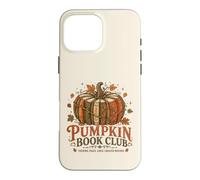 Carcasa para iPhone 16 Pro MAX Pumpkin Book Club Vintage Fall Reader Design Leer Vintage
