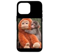 Carcasa para iPhone 16 Pro MAX Punch The Monkey Meme X Ape Cute Punch Monkey Baby Meme