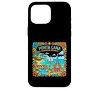 Carcasa para iPhone 16 Pro MAX Punta Cana Dominican Travel Souvenir Landmark Regalo turístico