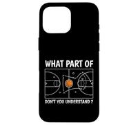 Carcasa para iPhone 16 Pro MAX ¿Qué Parte de Don't You Understand Basketball Coach Funny