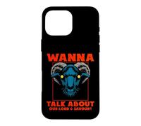 Carcasa para iPhone 16 Pro MAX ¿Quieres Hablar de Nuestro Señor? Satanic Goat Baphomet