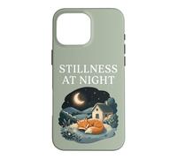 Carcasa para iPhone 16 Pro MAX Quietud En La Noche Durmiendo Fox Acogedor Luna Calma Cottagecore