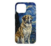 Carcasa para iPhone 16 Pro MAX Rafeiro do Alentejo Perro Van Gogh Noche Estrellada