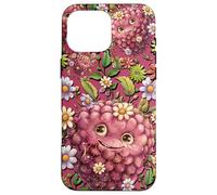 Carcasa para iPhone 16 Pro MAX Raspberry Accessories For Girls Floral Wildflower Cute Pink