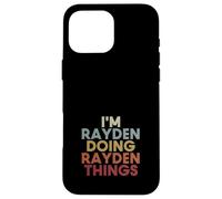 Carcasa para iPhone 16 Pro MAX Rayden Name Rayden Personalized Name First Given