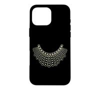 Carcasa para iPhone 16 Pro MAX RBG Ruth Bader Ginsburg Dissent Collar patrón