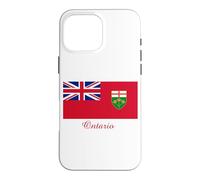 Carcasa para iPhone 16 Pro MAX Recuerdo de la Bandera de Ontario Canadá