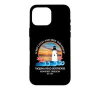 Carcasa para iPhone 16 Pro MAX Recuerdo en la Costa de Newport, Oregon, Faro de Yaquina Head