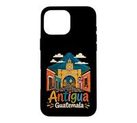Carcasa para iPhone 16 Pro MAX Regalo de Recuerdo de Viaje de Antigua Guatemala Dibujado a Mano