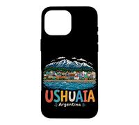 Carcasa para iPhone 16 Pro MAX Regalo de Recuerdo de Viaje Dibujado a Mano de Ushuaia Argentina