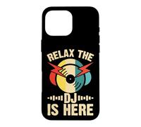 Carcasa para iPhone 16 Pro MAX Relax The DJ Is Here Retro Vinyl DJ