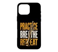 Carcasa para iPhone 16 Pro MAX Repeat-Music Trompeta Músico Trompeta Música Trompeta