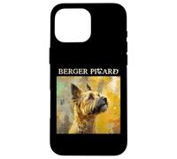 Carcasa para iPhone 16 Pro MAX Retratos Coloridos de Perros franceses - Berger Picard