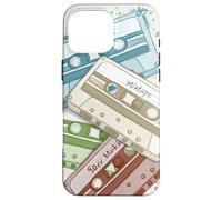 Carcasa para iPhone 16 Pro MAX Retro Acuarela Cassettes Analog Tape Old School Mixtape