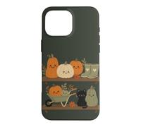 Carcasa para iPhone 16 Pro MAX Retro Autumn Harvest Shelf Doodle Personajes Vibe