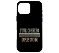 Carcasa para iPhone 16 Pro MAX Retro Four Corners Oregón