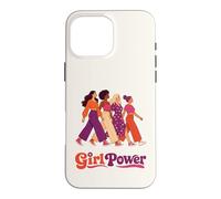 Carcasa para iPhone 16 Pro MAX Retro Groovy Girl Power Feminista Hermandades de Mujeres