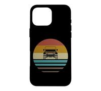 Carcasa para iPhone 16 Pro MAX Retro Vintage Sunset 4x4 Coche Off Road Wave