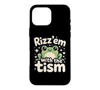Carcasa para iPhone 16 Pro MAX Rizz Em' with The Tism Awesome Autism Aware Charming Teas