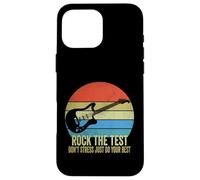 Carcasa para iPhone 16 Pro MAX Rock The Test Don't Stress Test Day, Divertido día de exámenes, Profesor