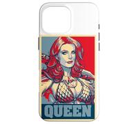 Carcasa para iPhone 16 Pro MAX Rojo Sonja Frank Cho Propaganda Icono Redhead Cruzada Queens