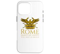 Carcasa para iPhone 16 Pro MAX Roma me Hace Feliz - SPQR Águila Legionaria - Historia Romana