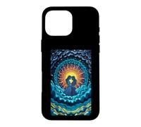 Carcasa para iPhone 16 Pro MAX Romántico Pareja Sol Luna Amor Celestial Unión Estrel
