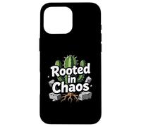 Carcasa para iPhone 16 Pro MAX Rooted in Chaos Funny Cactus Gardener Graphic