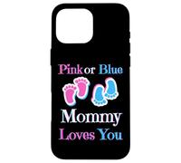 Carcasa para iPhone 16 Pro MAX Rosa o Azul MommyLoves You bebé niña o niño próximamente