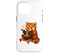 Carcasa para iPhone 16 Pro MAX Roter Panda Mit Nudeln Ramen Kawaii Roter Panda
