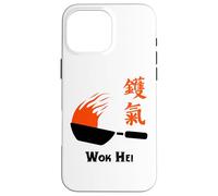 Carcasa para iPhone 16 Pro MAX Sabores de Wok Hei Funny Chinese Wok Cocinar Arroz Frito
