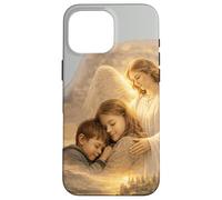 Carcasa para iPhone 16 Pro MAX Salmo 91:4-6 Cita de la Biblia Espiritual de protección del ángel